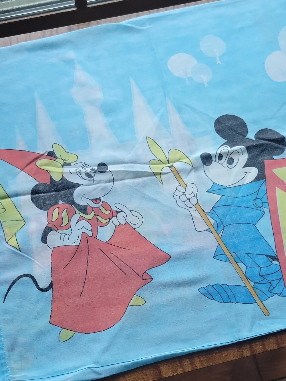 VTG 1970's Disney Mickey & Friends Pillowcase